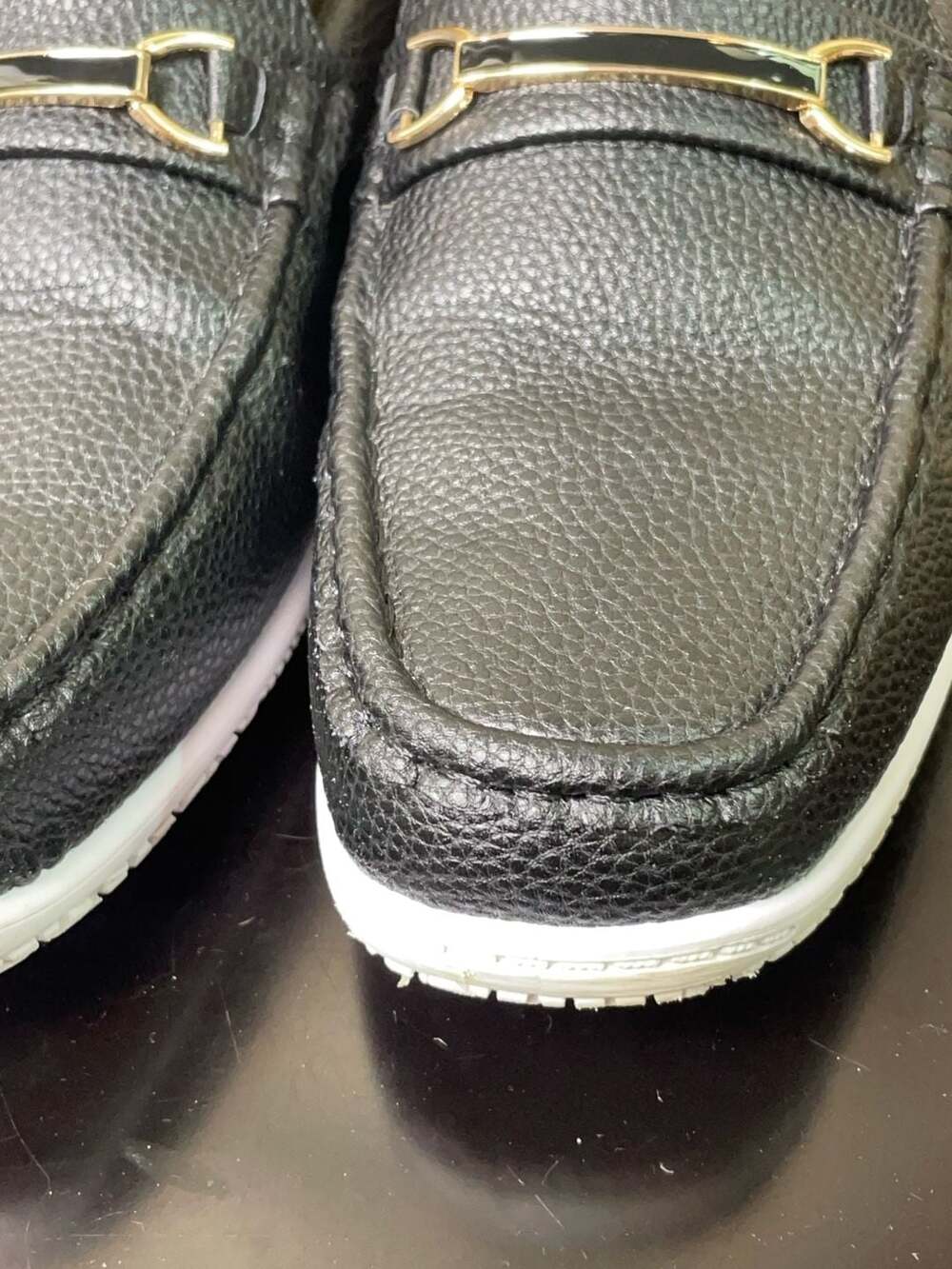 Tim Evans England Black Pebble Bit Loafers Sport Sole Mens Size 11 - Picture 4 of 14